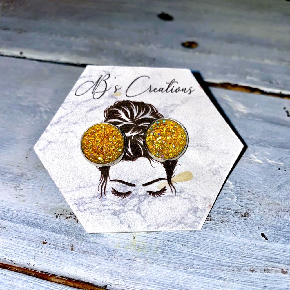 Druzy Stud Earrings